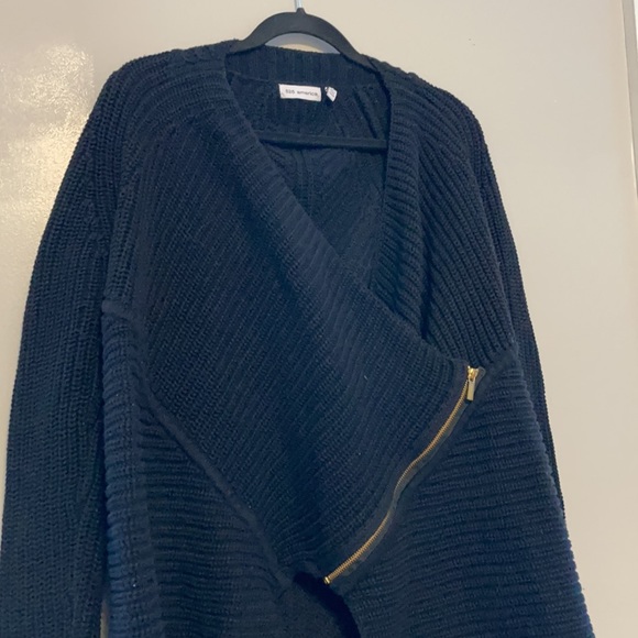 525 America Navy Asymmetrical Sweater - Picture 2 of 4